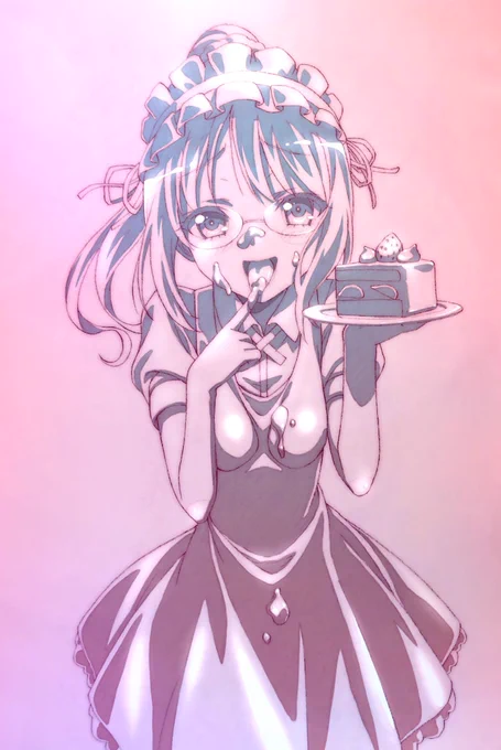 我慢出来ない過去絵レタッチ。 