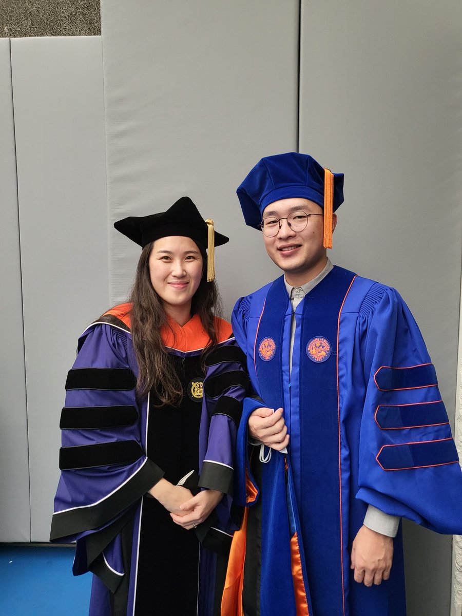 So excited to have my first student <a href="/TanRuwen/">Ruwen Tan</a> hooded!! Congratulations 🎊