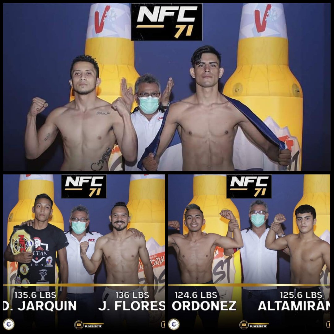 fanaticosMMAGT's tweet photo. Tres guatemaltecos pelean esta noche en #NFC71 en Managua, Nicaragua.
-Joel "Salamandra" Mejía en la estelar
-Jorge "El Gallito" Flores por el título de 135 libras
-Mael Ordoñez
Las peleas arrancan a las 20:00 🇬🇹 por el Facebook live y canal de YouTube de @nfcmma https://t.co/5nQFKPShh3