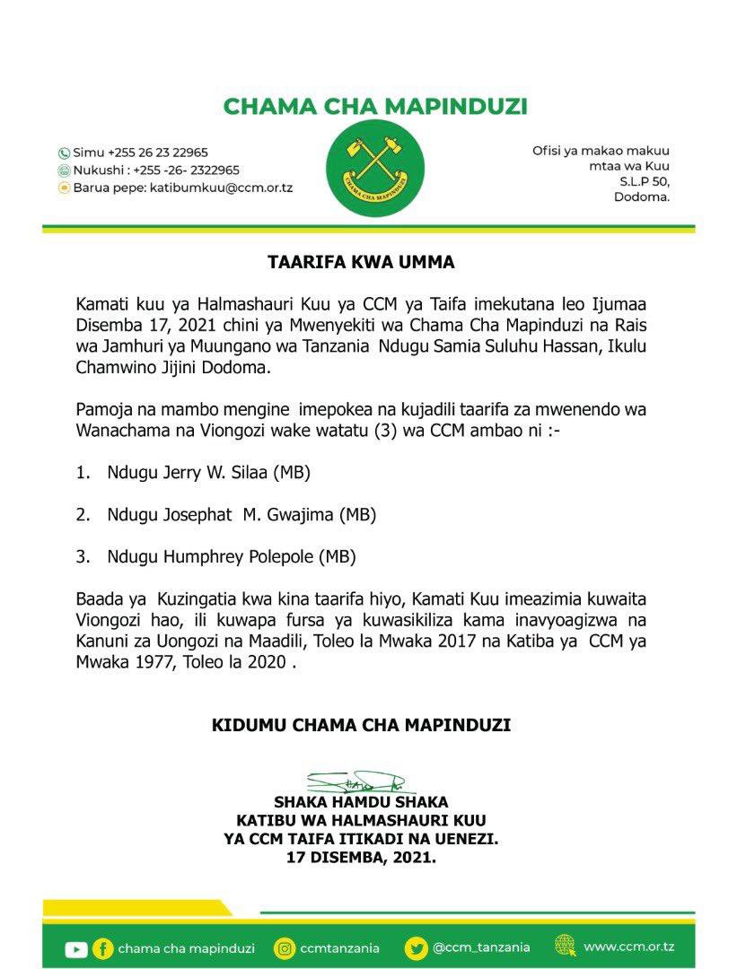 Tanzania Leaks tweet media