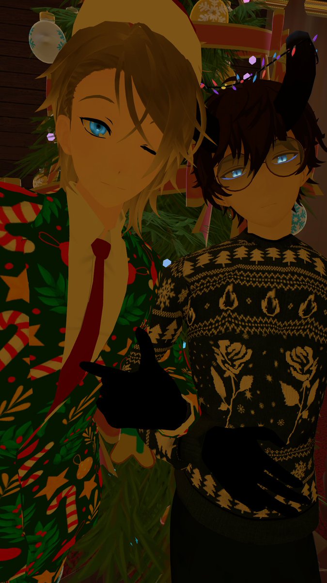 Techmon3's tweet image. Holiday cheers from the lads in suits! 🎄🔔