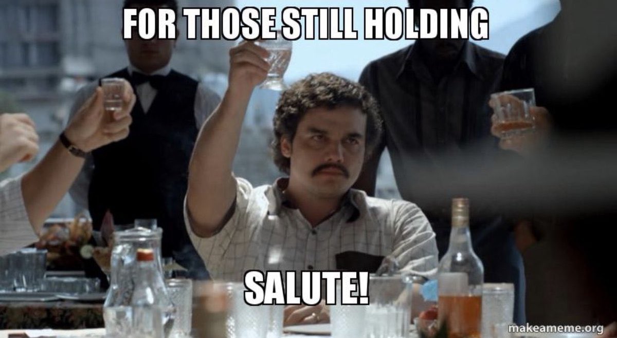 Hold the line! #salute #AMC #amcshortsqueeze #AMCNEVERLEAVING