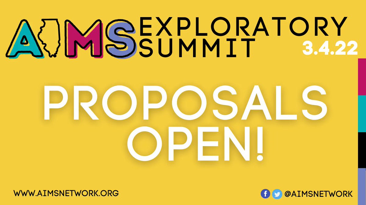 aimsnetwork's tweet photo. How do you stay #encouraged as an #educator?
How have you grown in your #role?
Submit a proposal to present at the AIMS Network Exploratory Summit! The deadline for session proposals is January 2nd.
https://t.co/d4abt3RnAi https://t.co/voLbTYoblv