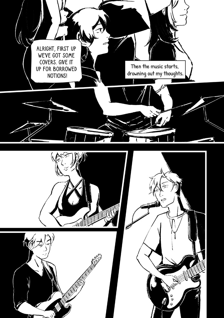 FEVER_FICTION's tweet photo. [RTs ❤️] Read my original comic, Sixth Sense! It's about writing music, catharsis and cryptic supernatural encounters.
📙Tapas: https://t.co/PNHV9qBZ5U
📗Webtoon: https://t.co/FnbvOpYJK3 https://t.co/cF9x1cdqiX
