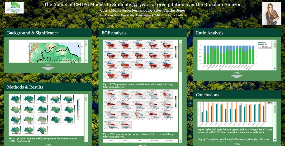 AgWaterRondonia's tweet photo. The #BrazilianAmazon provides important functions that supply #water to people and environment.
At @theAGU, our research member Corrie Monteverde show us the ability of #CMIP6 models to simulate #precipitation at that region.

Visit her poster:
https://t.co/Hao87lzpVM

🌧️#climate https://t.co/WmThi6nR7G
