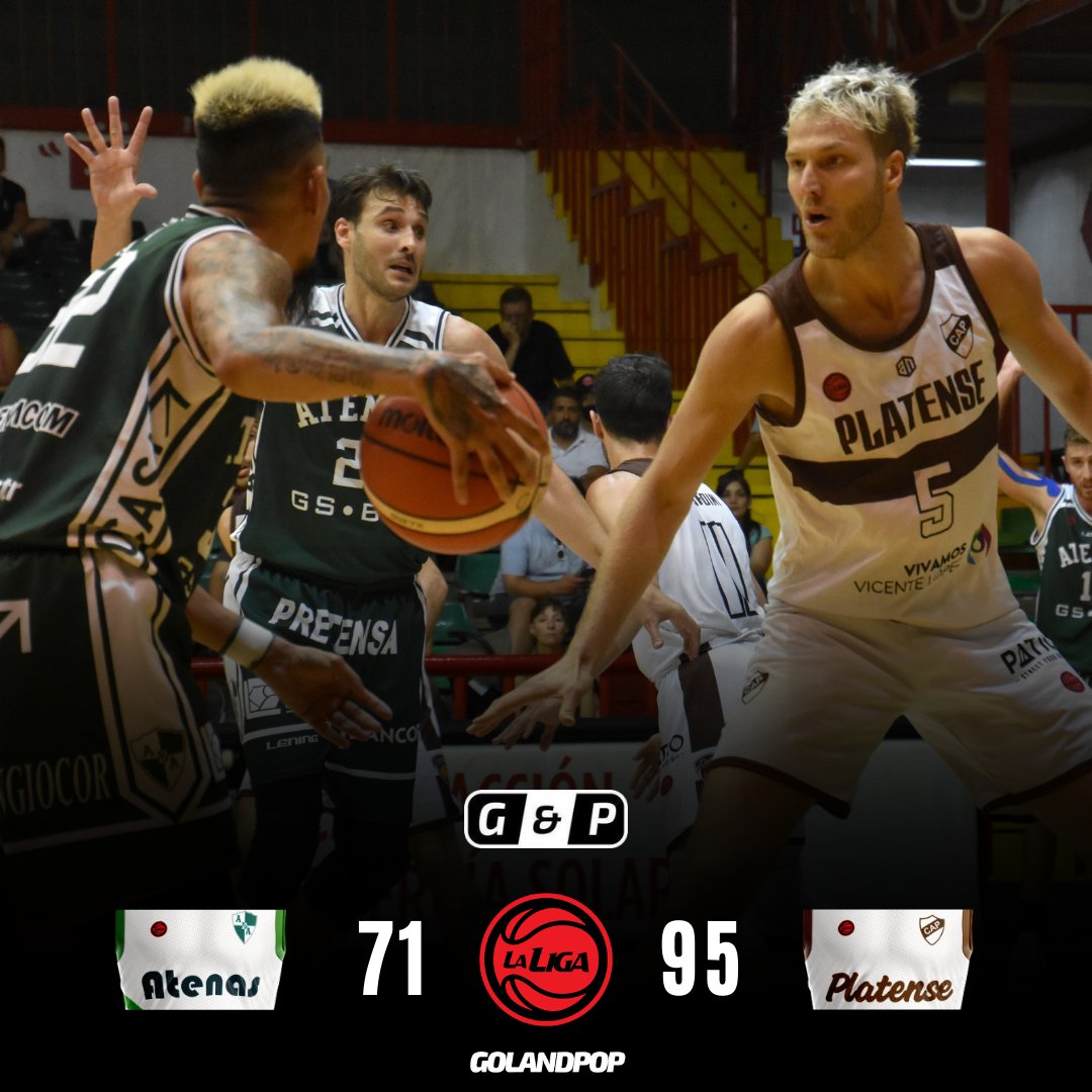 golandpop's tweet photo. 🏀🟢 ¡EL CALAMAR USO TODOS LOS TENTÁCULOS! #Atenas cayó frente a #Patense 95 a 71 por la #LigaNacional.
📊 Mosley 22 puntos y 10 rebotes.
📸 @BertazzoSofia https://t.co/lKaKmJrmTN