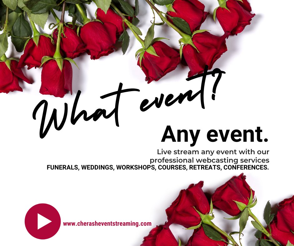 cherashevent1's tweet photo. Live stream any event with our professional webcasting services.
info@cherasheventstreaming.com
+27647523086
https://t.co/2kVvD77B4w

#livestreaming #livestream #eventlivestream #streaming #weddinglivestream #livemusicivestream #streamer #livestreamer  #livestreams https://t.co/jaTf6VHiCP