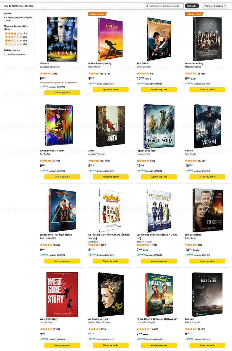Avcesar's tweet image. Promo Amazon, cinq DVD/Blu-Ray achetés pour 30 € parmi 1 000 titres #soldes #bonsplans #Soldes2019 #AmazonPaques #achats dlvr.it/SFc4tN