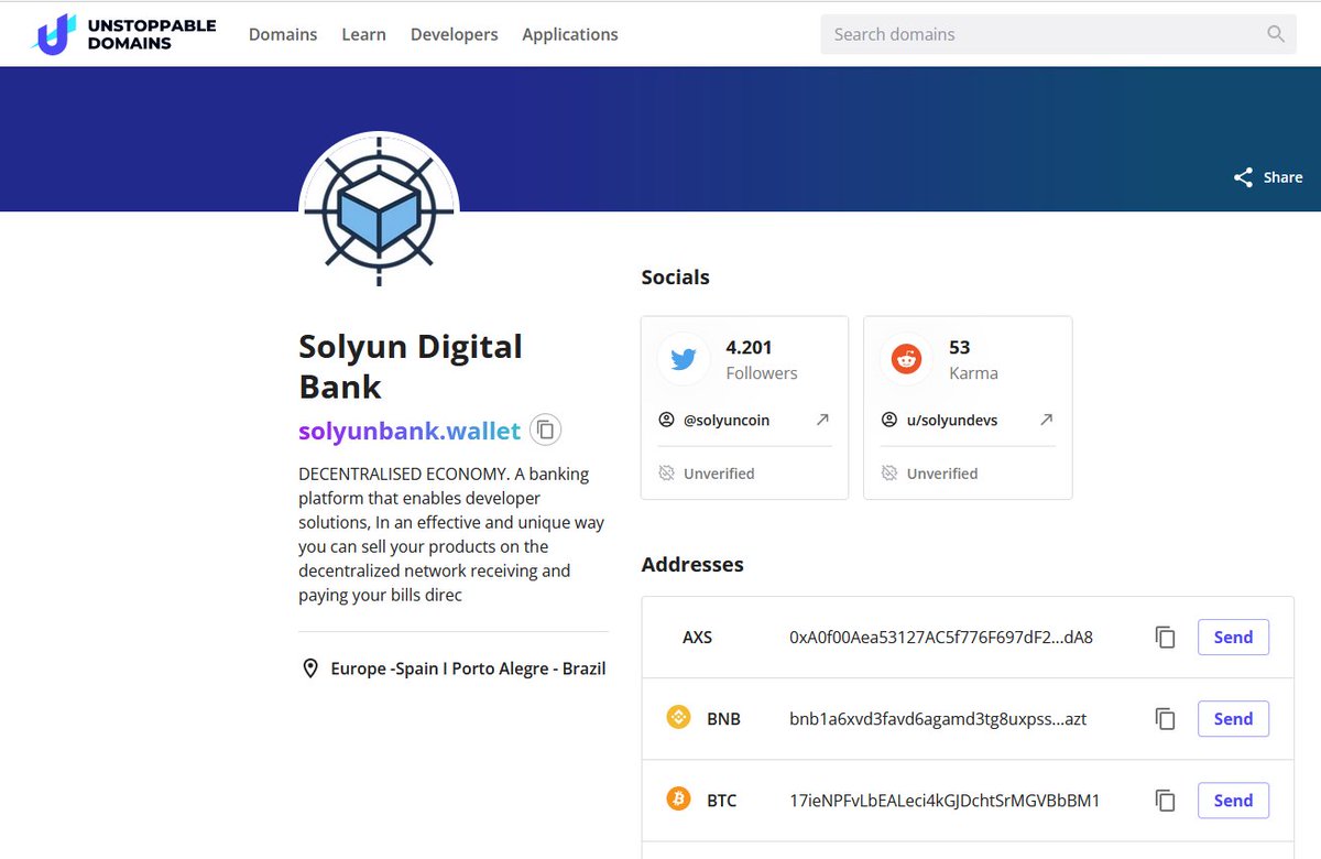 solyuncoin's tweet photo. Wallet and official domain of SOLYUN BANK https://t.co/CCW99AZ9Lf https://t.co/gmNpI3k7MC