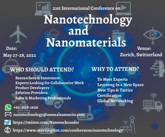 Nanotechconfer's tweet photo. Don’t miss the opportunity to share your Nanotechnology excellence. Be a part of the expert gathering and have your valuable presence at the International Conference on #Nanotechnology, which will be held on #March 27-28, 2022 in #Zurich, #Switzerland
#nanotechnology https://t.co/7Bg4Oa451e