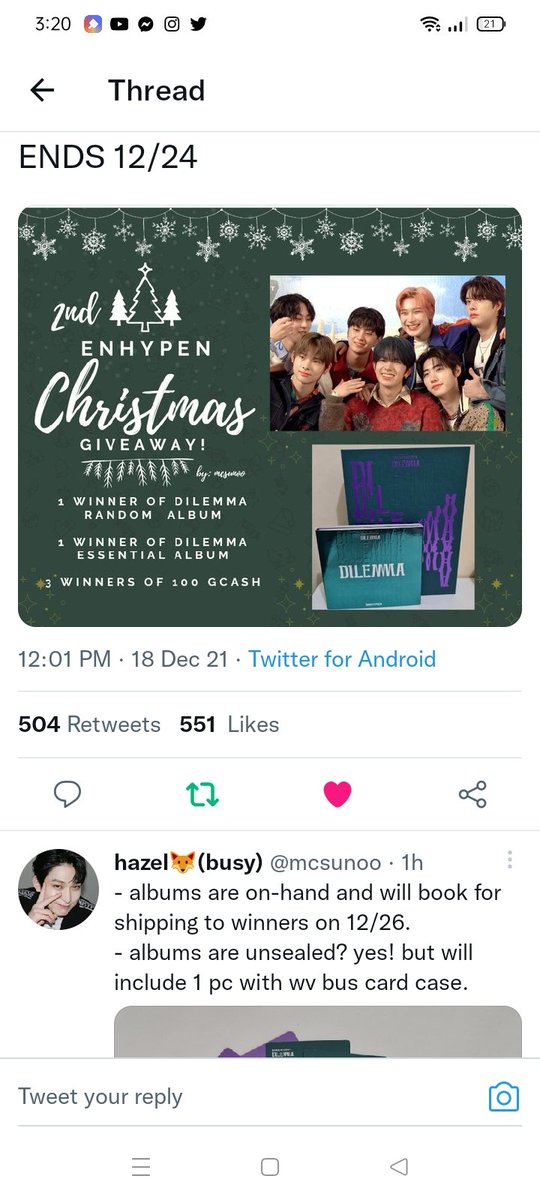 meynthos's tweet photo. @mcsunoo Done!  Merry Christmas po! https://t.co/81otSTzfCE