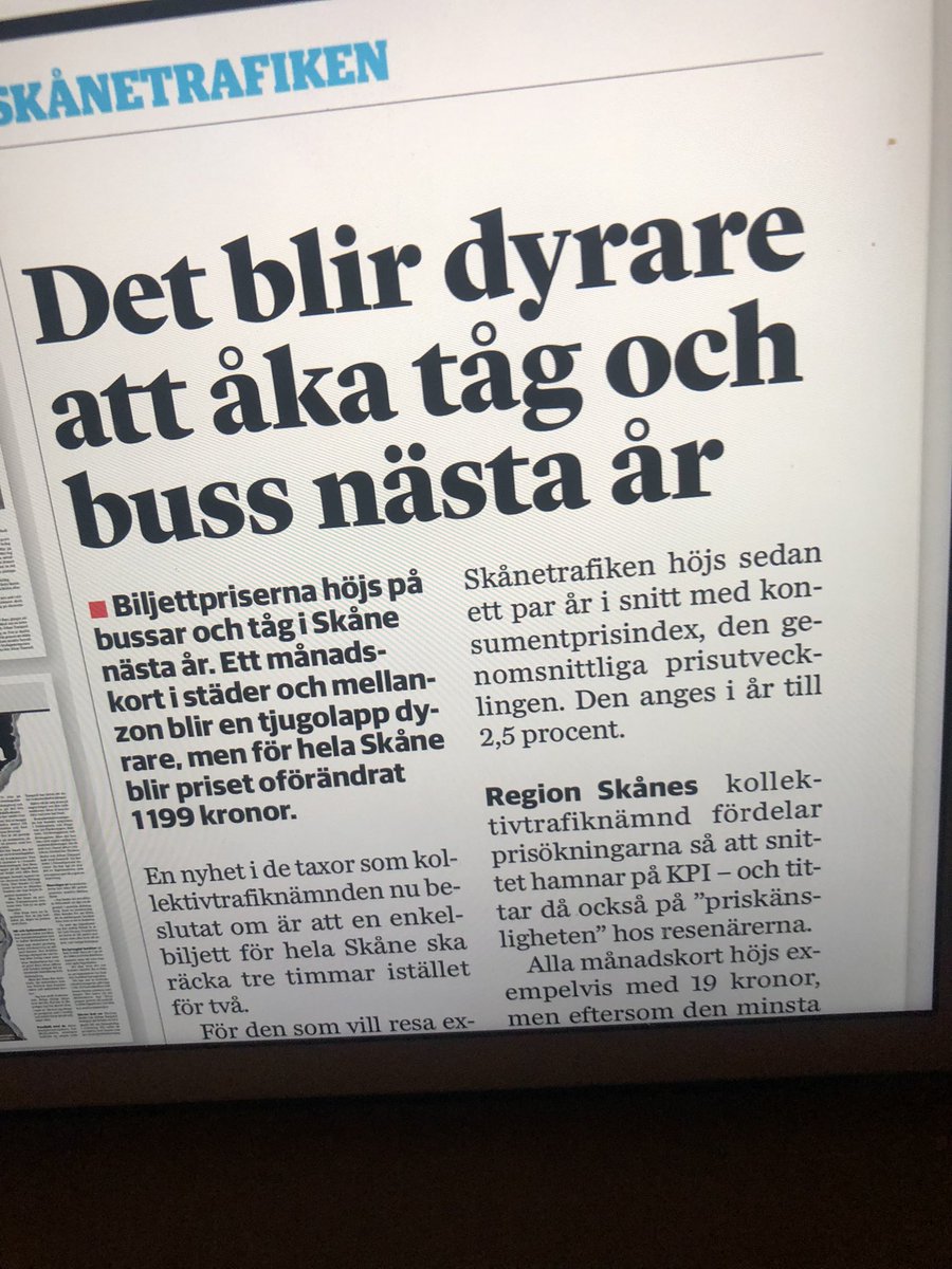 the_positivist's tweet photo. Usch. Politiker är så kortsiktiga. Eller som Greta säger. Blahblahblah. Klimatet behöver långsiktiga o modiga politiker. Såna finns inte i Skåne. Att höja priset är fel väg för klimatet. #skånetrafiken #klimatet #komigen #blahblahblah #räddaklimatet #billigkollektivtrafik #svpol https://t.co/ExqG1TGyMF