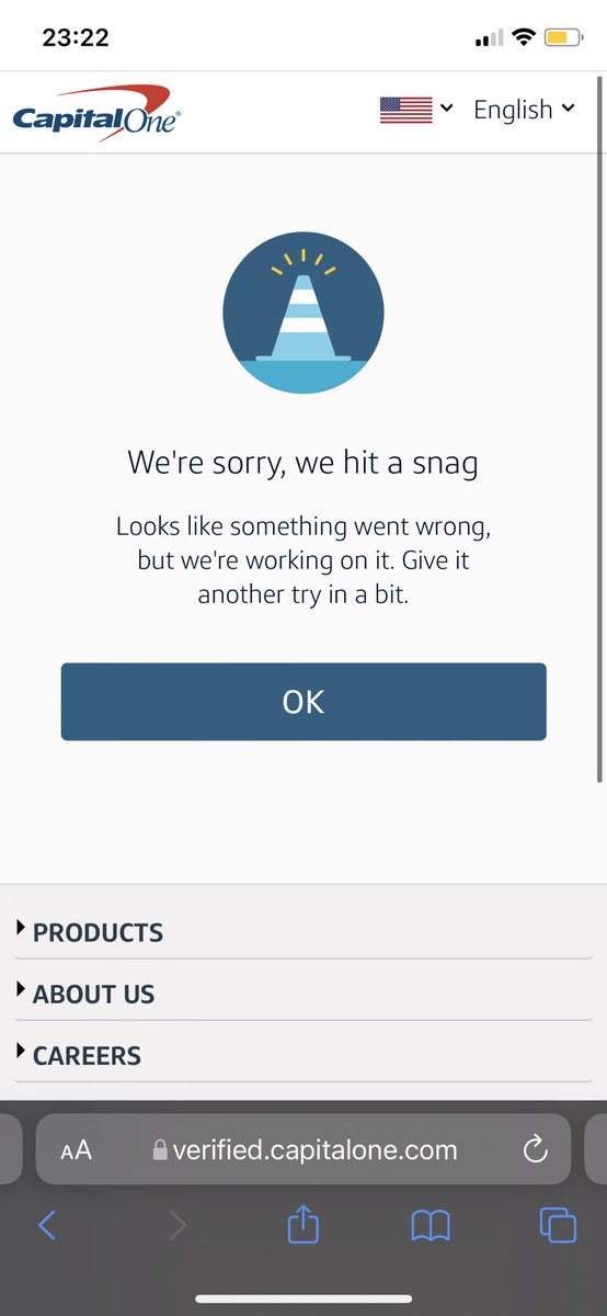 AudioRuben's tweet photo. @AskCapitalOne Yes and the website is giving me the same issue https://t.co/q4XwYyZ0m2