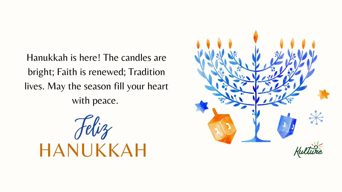 UniKulture's tweet photo. Feliz Hanukkah!🕎 https://t.co/2x963RUOX1