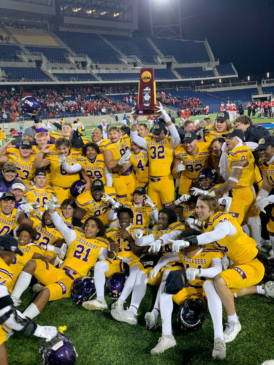 🏆NATIONAL CHAMPIONS🏆

#GoCru #CruInCanton2021
#StaggBowlChamps <a href="/CruFootball/">UMHB Football🏈</a>