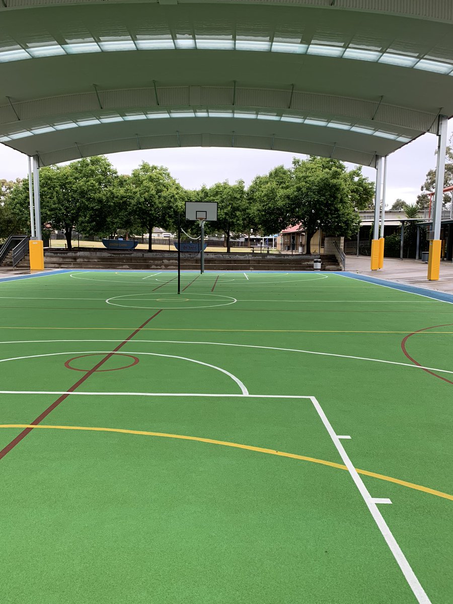 The installation of our new COLA &amp; sports court has been a great asset for our school…was well used by all students once we returned to school in Term 4. What a transformation! 🏀🎾⚽️
