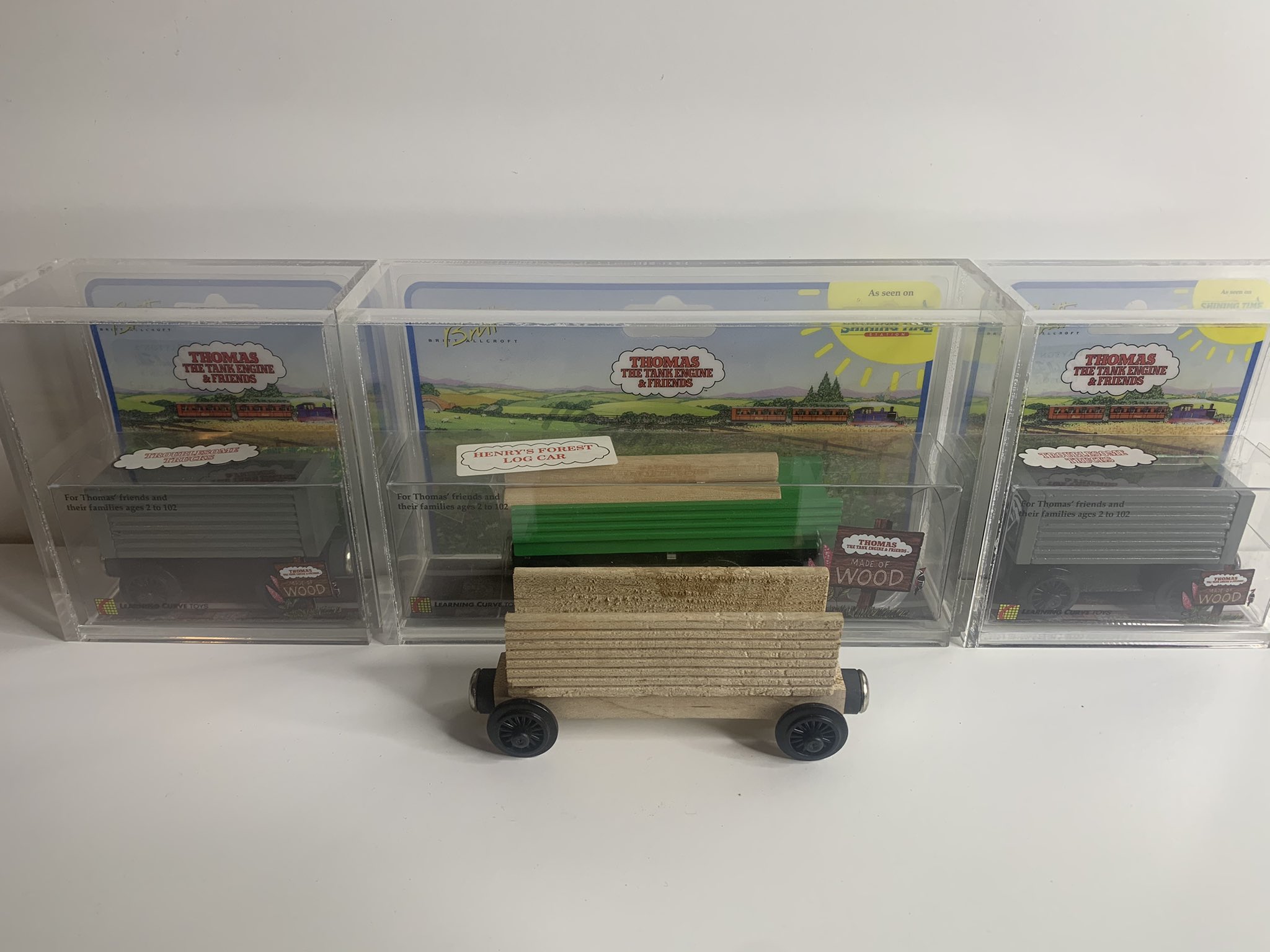 Thomas wooden best sale railway box cars