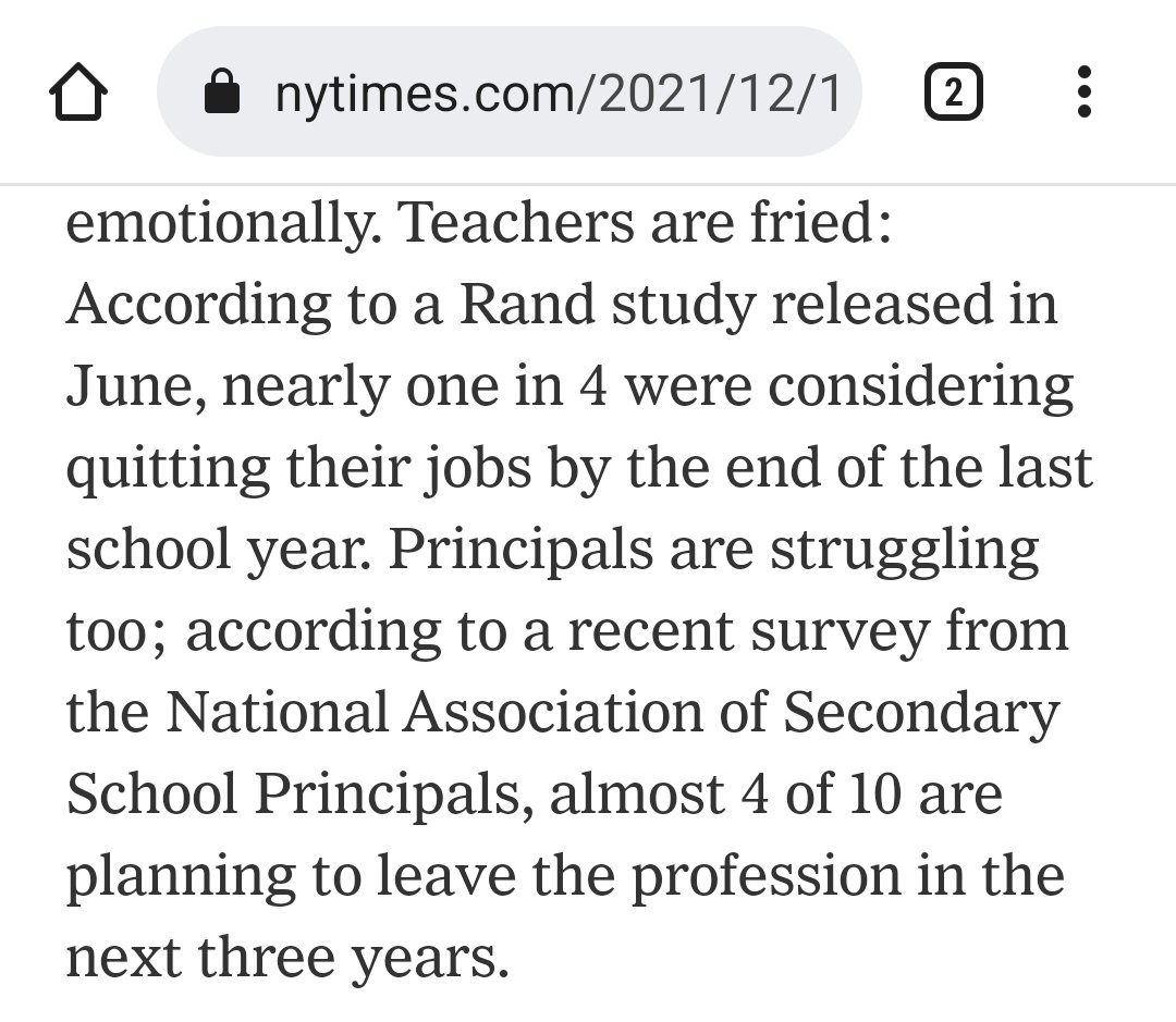 DeAngelisCorey's tweet photo. The New York Times article about Randi Weingarten forgot to mention this study was funded by Randi's union as well as the largest teachers union in the country. https://t.co/zfNuOp8obL