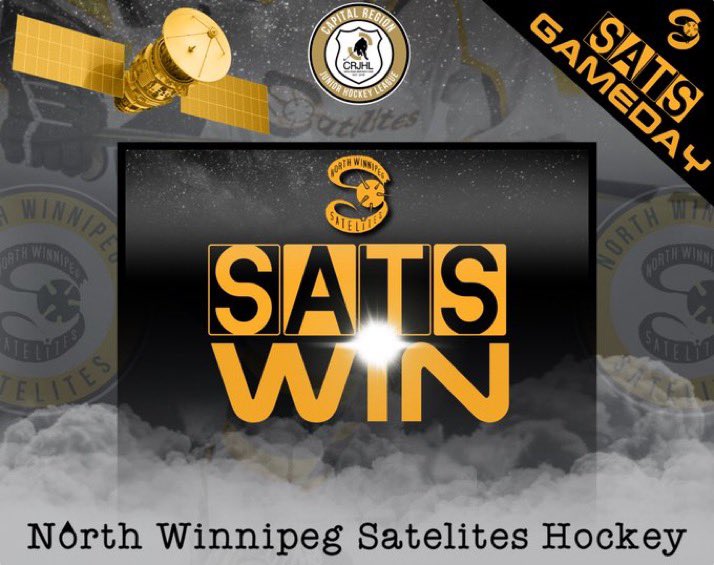 NorthWinnipeg's tweet photo. .@LundarFalcons pull their goalie with two minutes left but can't score. Satelites win 5-4 in a hard-fought game! That's two in a row! https://t.co/xodggvhjPu