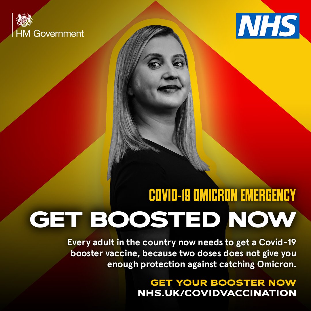 All adults are now eligible to book a COVID-19 booster dose. The booster helps give you longer-term protection against getting seriously ill from COVID-19. 

Book online or go to a walk-in vaccination site. 

More info: nhs.uk/CovidVaccinati…