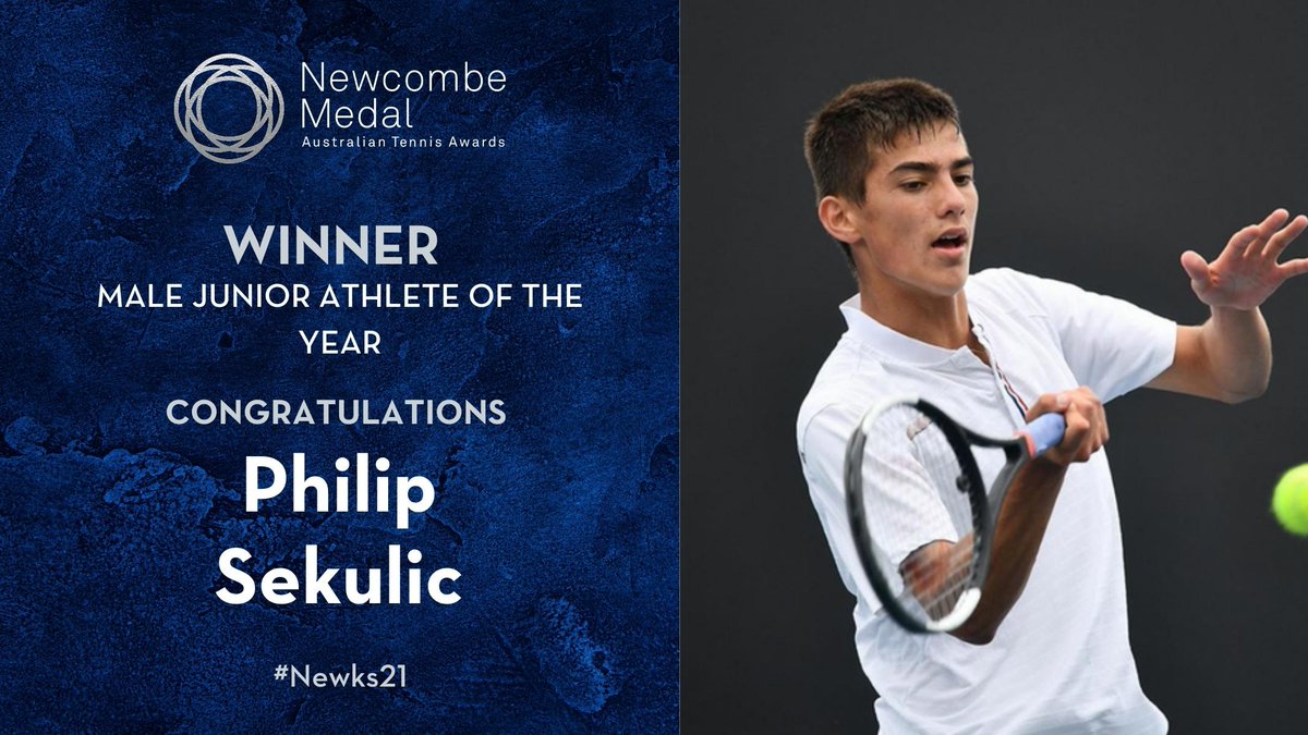 Queensland's Philip Sekulic was awarded Male Junior Athlete of the Year at last nights Australian Tennis Awards 🏆

Congratulation Philip 👏

#Newks21 #TeamQLD