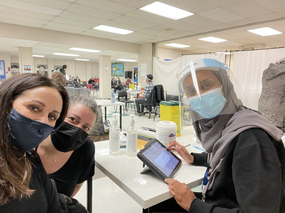 Little Sis and I Got #boosterdose of Moderna this eve frustrated our system is overwhelmed as we all need to get #TripleVaxxed to stop the spread. Stay safe people and please stay home if you have symptoms!