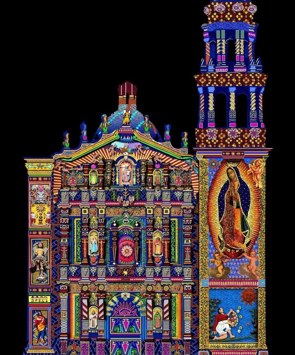 LaCronicaDeHoy's tweet photo. #NACIONAL | #ElTemplodelCarmen iluminó el Centro Histórico de #SanLuisPotosí con la llegada de #Carmelight 2.0, esta decoración destaca colores vivos y sobrios que representan pasajes bíblicos y acompañan a santos, ángeles y a la #VirgendeGuadalupe. https://t.co/Eix7JPNnvp