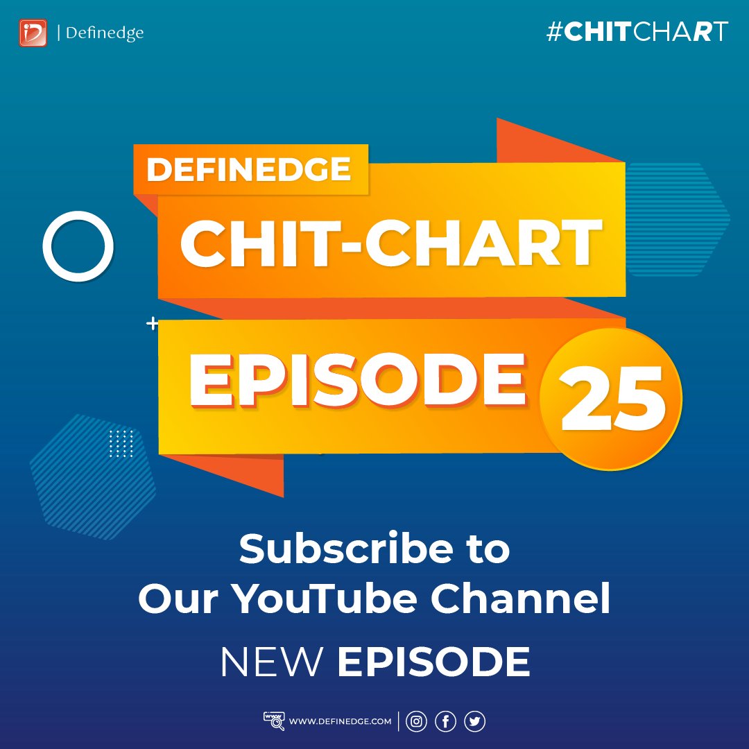 Definedge's tweet photo. Tune in for #Episode25 of #ChitChaRt with @Definedge.
What happened in the week gone by & What to expect in the next.
#TradePoint #OPSTRA #NoiselessTrader #StockMarket #Definedge https://t.co/ArywIQJznj