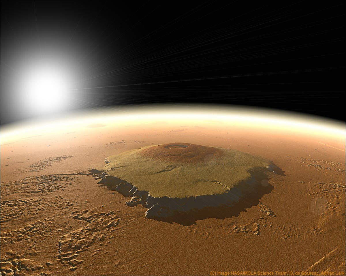 apollodividend's tweet photo. @johnkrausphotos @elonmusk @NASASpaceflight ✔️ Remember Elon Musk ski resort on Olympus Mons will include #ultimate downhill for our #solarsystem .@SpaceX with a Starship landing in the volcano 🌋 directly after more favorable locations are well established! #olympusmons #skiresort #mars .@Marssociety 🤬with a parasail 🪂 https://t.co/3l9HWHkwaQ