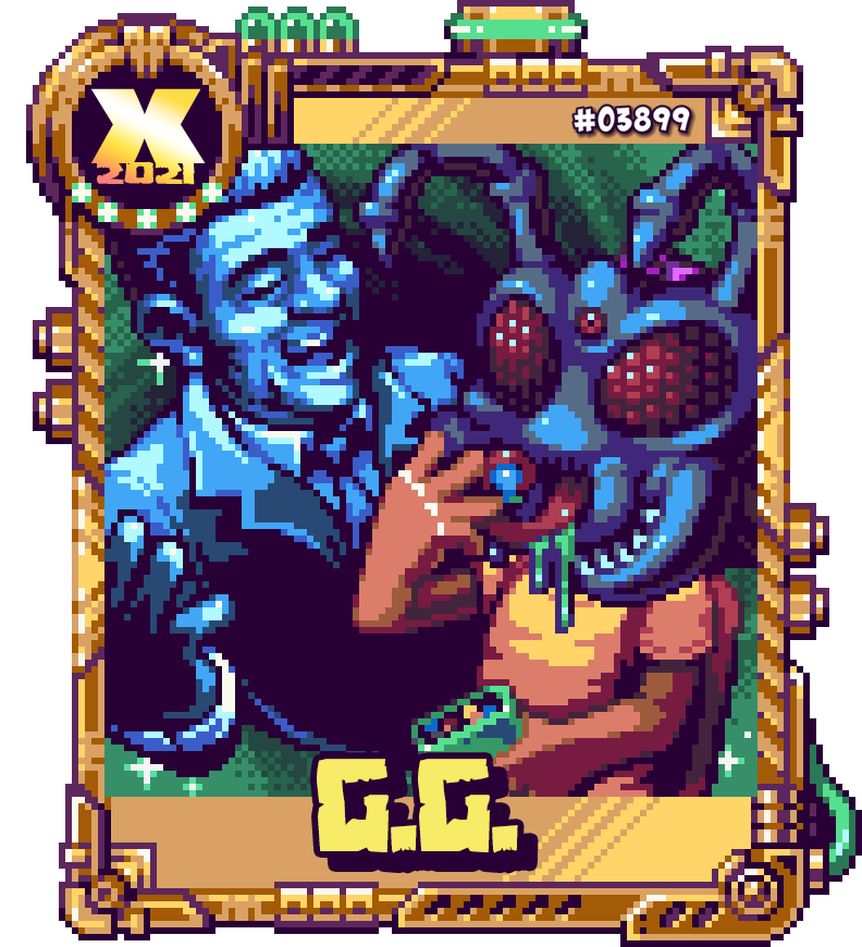 DimensionX_NFT's tweet photo. 1 of the 10 FOIL masks we have in the drop. Love how disturbing this one is! #NFTGiveaway #NFTartists #nftart #pixelart #NFTs #OpenSeaNFT #OpenSea #nftcollector #nftcollectors #NFTdrops https://t.co/adJNdlw2GO