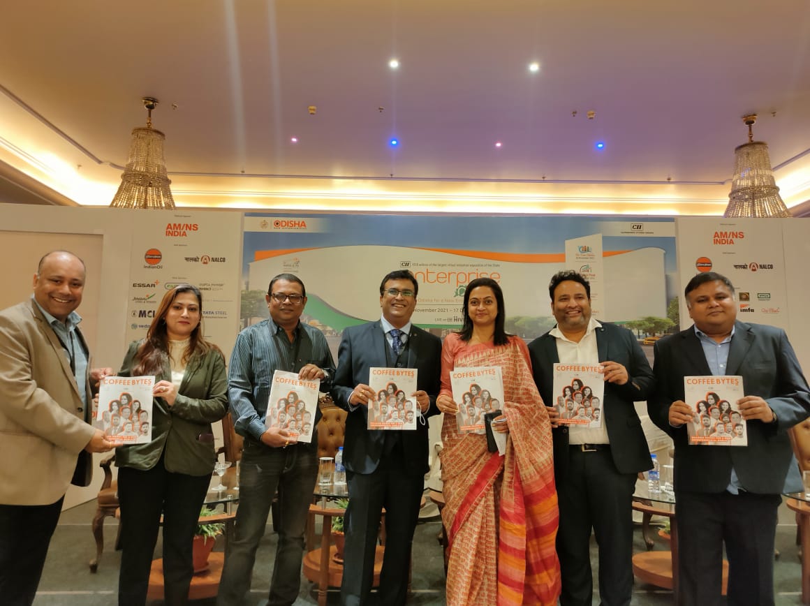 RajaNirmalya's tweet photo. rudra_jaiodisha: The month-long Enterprise Odisha 2021 by CII culminated today with a valedictory event presided by the honorable @GovernorOdisha Prof. Ganeshi Lal where he unveiled the latest issue of the monthly magazine #CoffeeBytes, which focused on โฆ https://t.co/Hzf6OYYixT