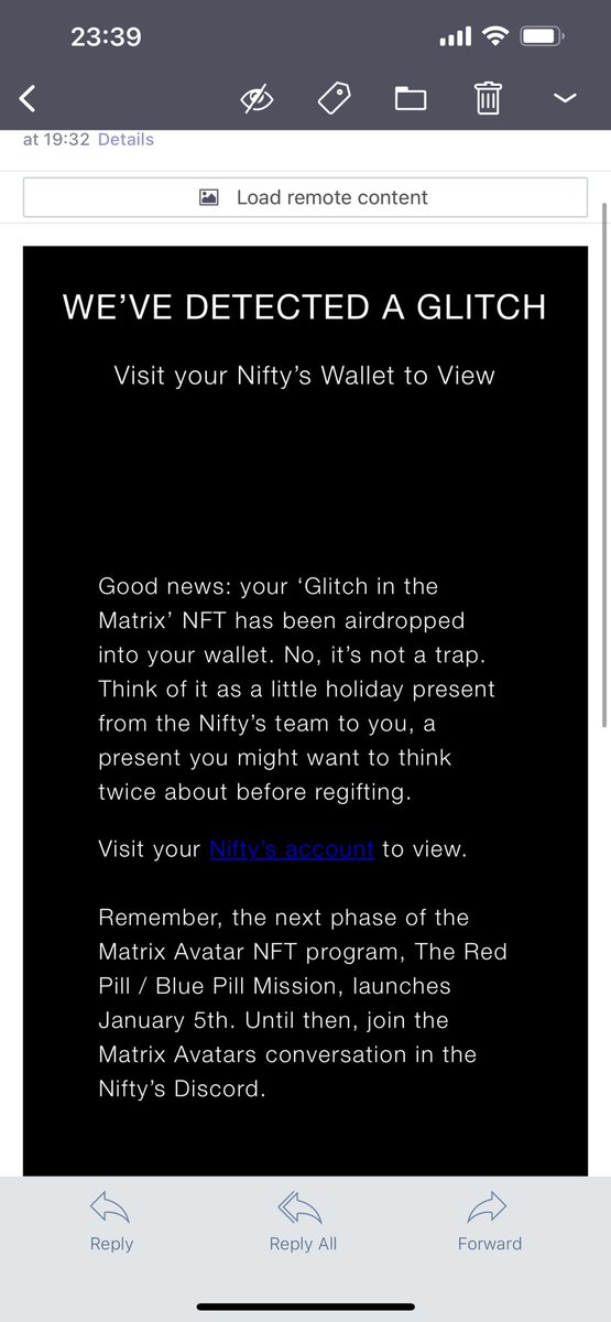 iRockCutz's tweet image. That’s nice 💯 #TheMatrixResurrections #thematrixnft #matrixnft #niftys @Niftys @warnerbros #nftcommunity #followtherabbit