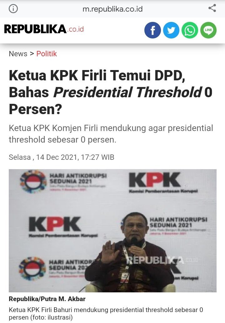 IND_MAJU's tweet photo. @FerdinandHaean3 @Argo00449750 Ketua KPK sepwetinya capek juga dampak dari PT 20 %. Karena Demokrasi itu dari rakyat, oleh rakyat dan untuk rakyat. https://t.co/9Xqc7Ur7It