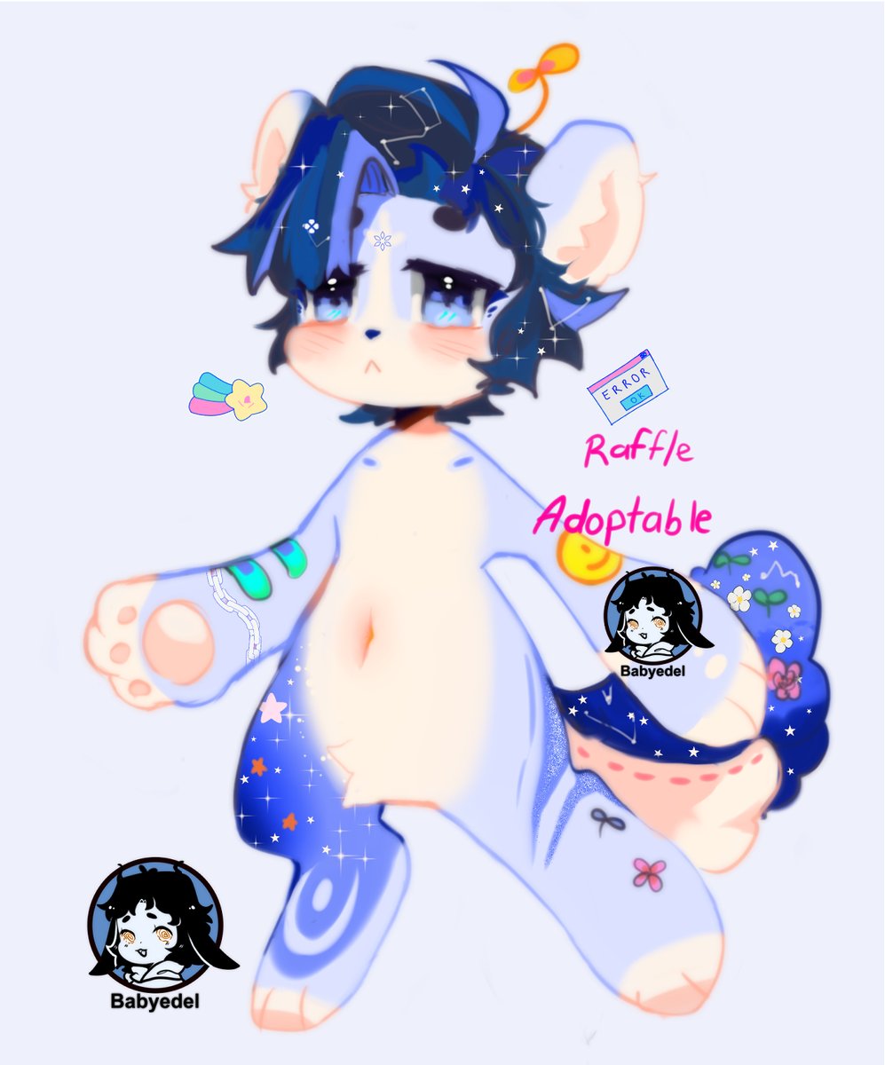 🌦️Adoptable Give away🌦️

how to enter
✦ rt and follow me to enter! (New are welcome)
✦like is optional

✦ Winner will receive this character
✦ End on 21 Dec
✦You need to have TH
#ArtRaffle #raffle #furry #furryartwork #adoptable #giveaway #adoptRaffle