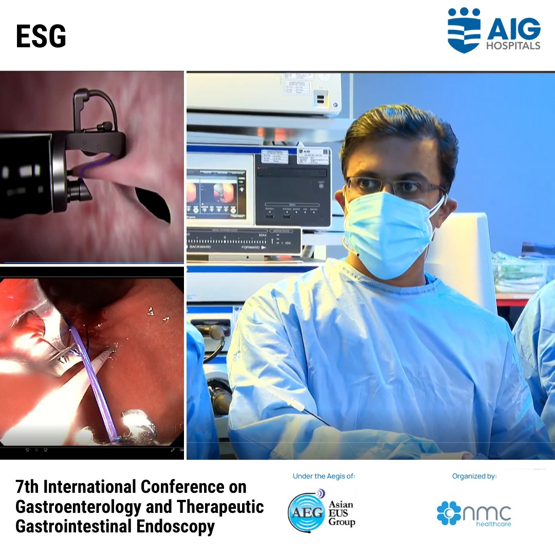Glimpses from the LIVE Transmission of Advanced Endoscopy Procedures to Abu Dhabi as part of the 7th International Conference on Gastroenterology and Therapeutic Gastrointestinal Endoscopy.
#TherapeuticEndoscopy #AIGHospitals #AIGCares #Gastroenterology #Conference
