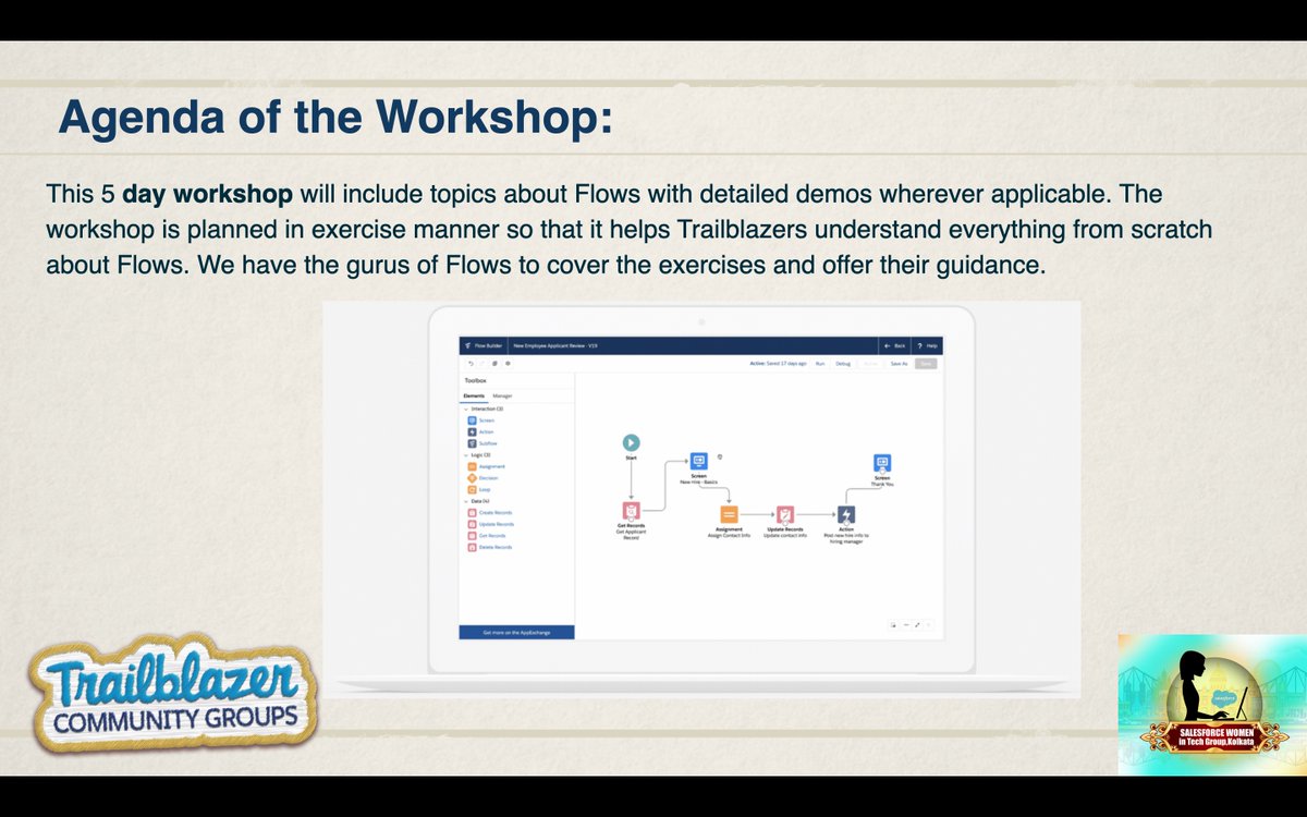 witkolkata's tweet photo. We're live with the last part of our Salesforce Lightning Flows Workshop🔥

We also have Salesforce certification vouchers, Salesforce Swags, WIT Kolkata Swags and Udemy Flow Vouchers for giveaway.
Join us here: https://t.co/LdfLheDfq7

#witkolkata #witflows #TrailblazerCommunity https://t.co/xg3Ojclz79