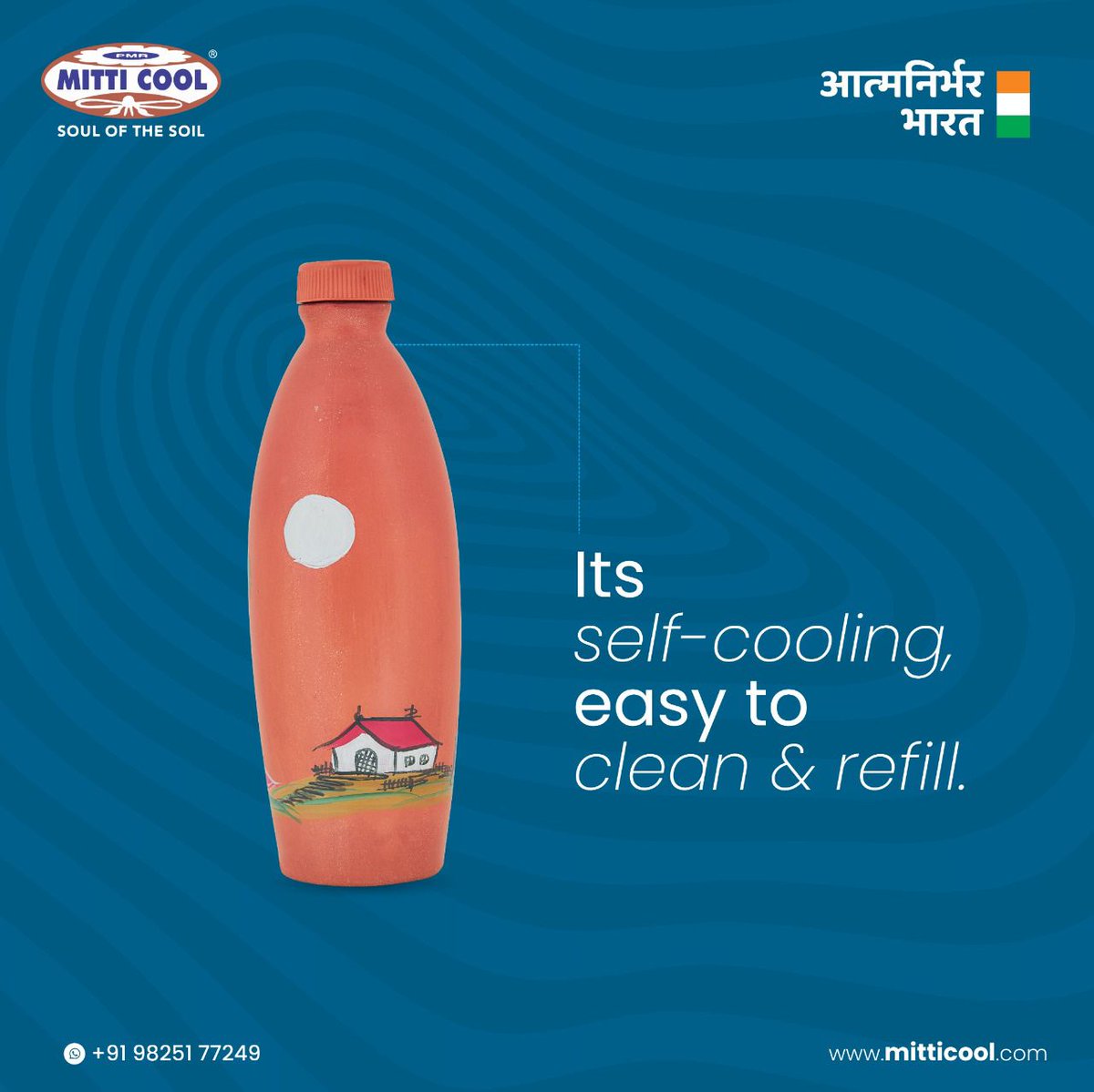 Mitticool water bottle #mitticool 
#MansukhPrajapati #Cookware #Servingware
#Tableware #Clayware #Mitti #AtmanirbharBharat
#Vocal4Local #makeinindia #mitticoolsurat
#mitticoolrajkot #mitticoolmorbi #mitticoolthangadh