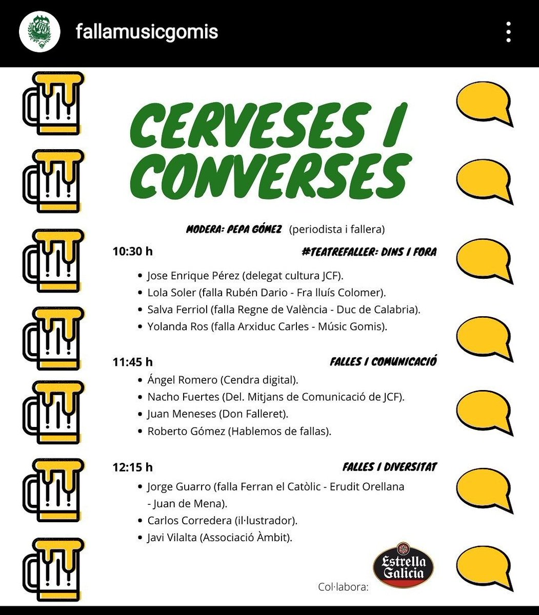 ☃️ Buenos días!!!

Nos vemos en un rato en la <a href="/MusicGomis/">Falla Músic Gomis</a> 😎