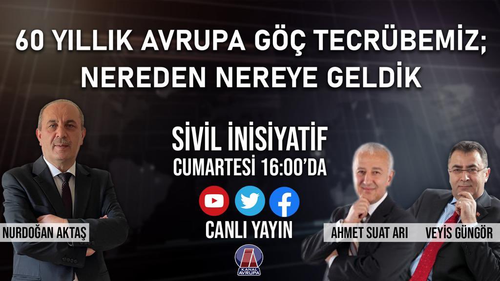 18 ARALIK DÜNYA ULUSLARARASI GÖÇMENLER GÜNÜ 

“Avrupa’da 60 yıllık göç tecrübemizi” konuşacağız. 

#18AralıkDünyaUluslararasıGöçmenlerGünü <a href="/Kmlsyg/">Kamil Saygı</a> <a href="/MetinYazarel/">Metin Yazarel</a> <a href="/MehmetAkkoc/">Mehmet Akkoç</a> @SuatARI <a href="/abdurrahmanu/">Abdurrahman Unal</a> <a href="/SefikKantar/">şefik kantar</a> <a href="/Muhsin_Ceylan/">Muhsin Ceylan</a> <a href="/AlmanyaTarihci/">Dr. Latif Çelik</a> <a href="/MahmutAskar/">Mahmut Aşkar</a> @ahmetbaydaroglu