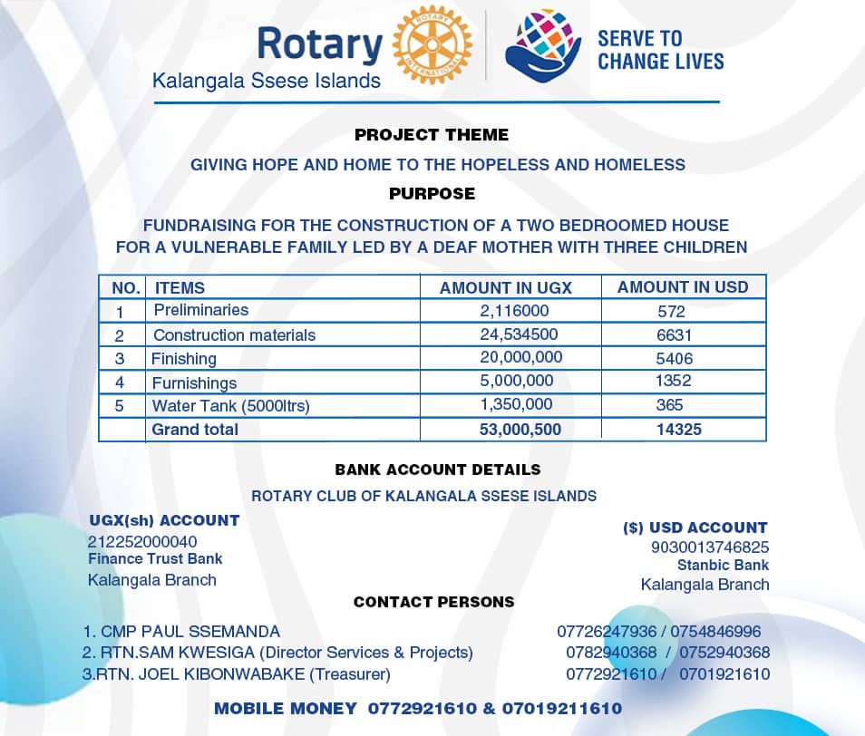 Rotary Club of Kalangala Ssese Islands tweet media