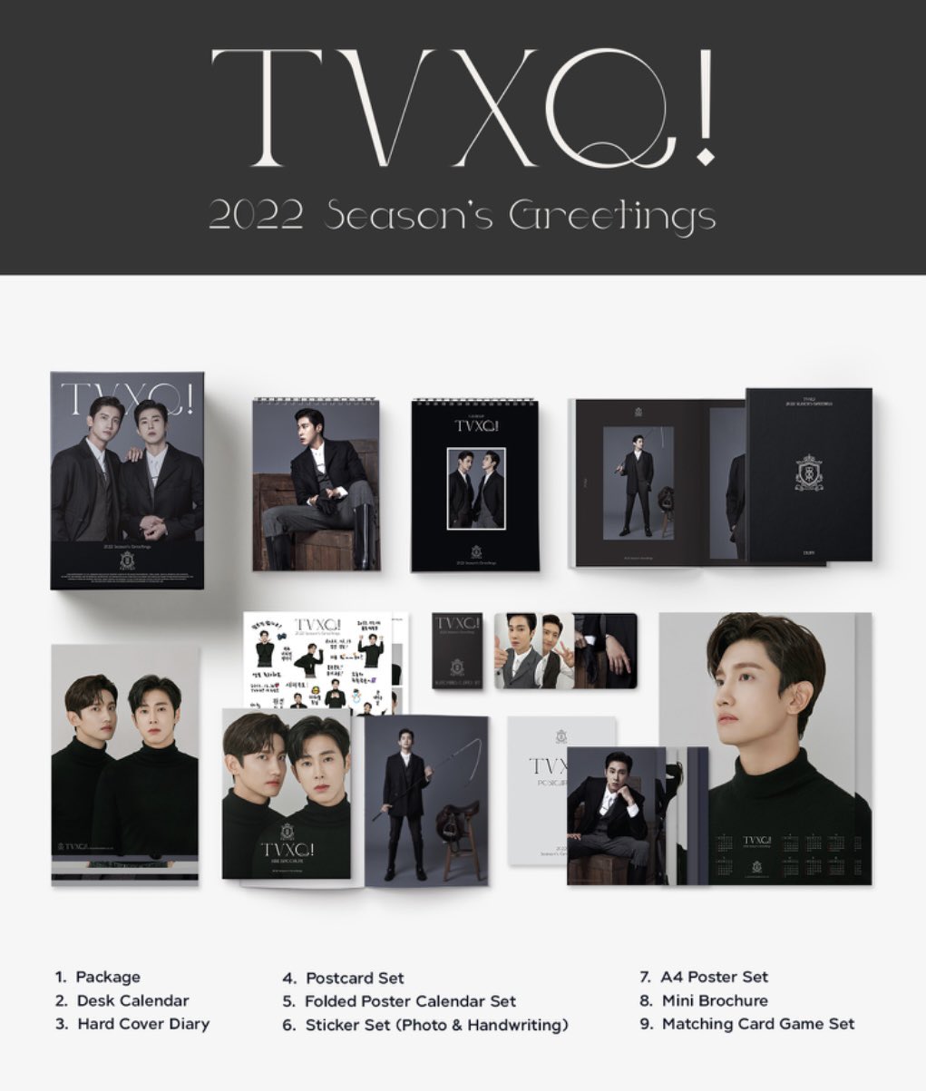 Onnie's Pick G.o On Twitter: "#Smtown #Tvxq Official 2022 Season Greeting⭐️ 🇲🇾Order By 26/12, While Stock Last 👉🏻Calendar + Diary Set 📌More Artists: Https://T.co/3Mtgug72As #동방신기 #정윤호 #심창민 #Uknow #Yunho #Max #Changmin #유노윤호 #