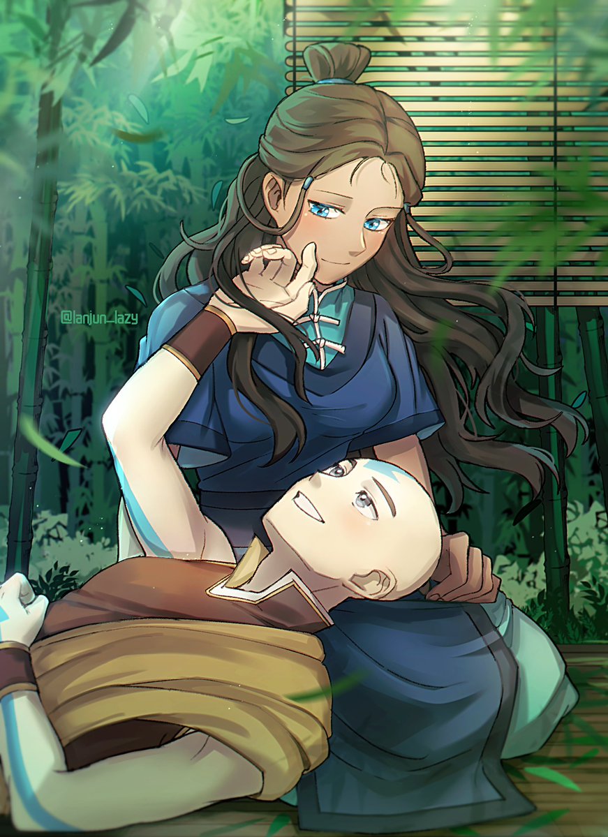 lanjun_lazy's tweet photo. 绿色好难画！！🥲
#avatarthelastairbender #atla #aang #katara #kataang https://t.co/PgfJ5T335H