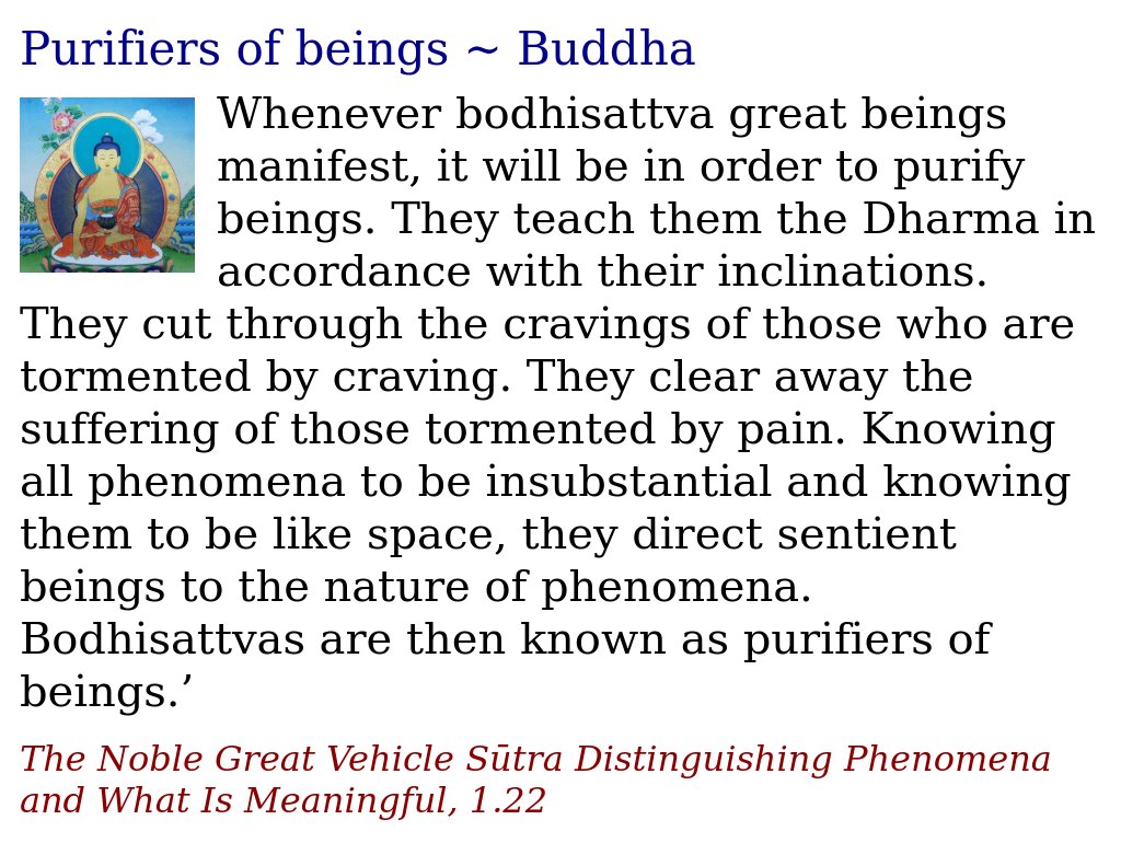 Purifiers of beings ~ Buddha justdharma.com/s/6pnlf