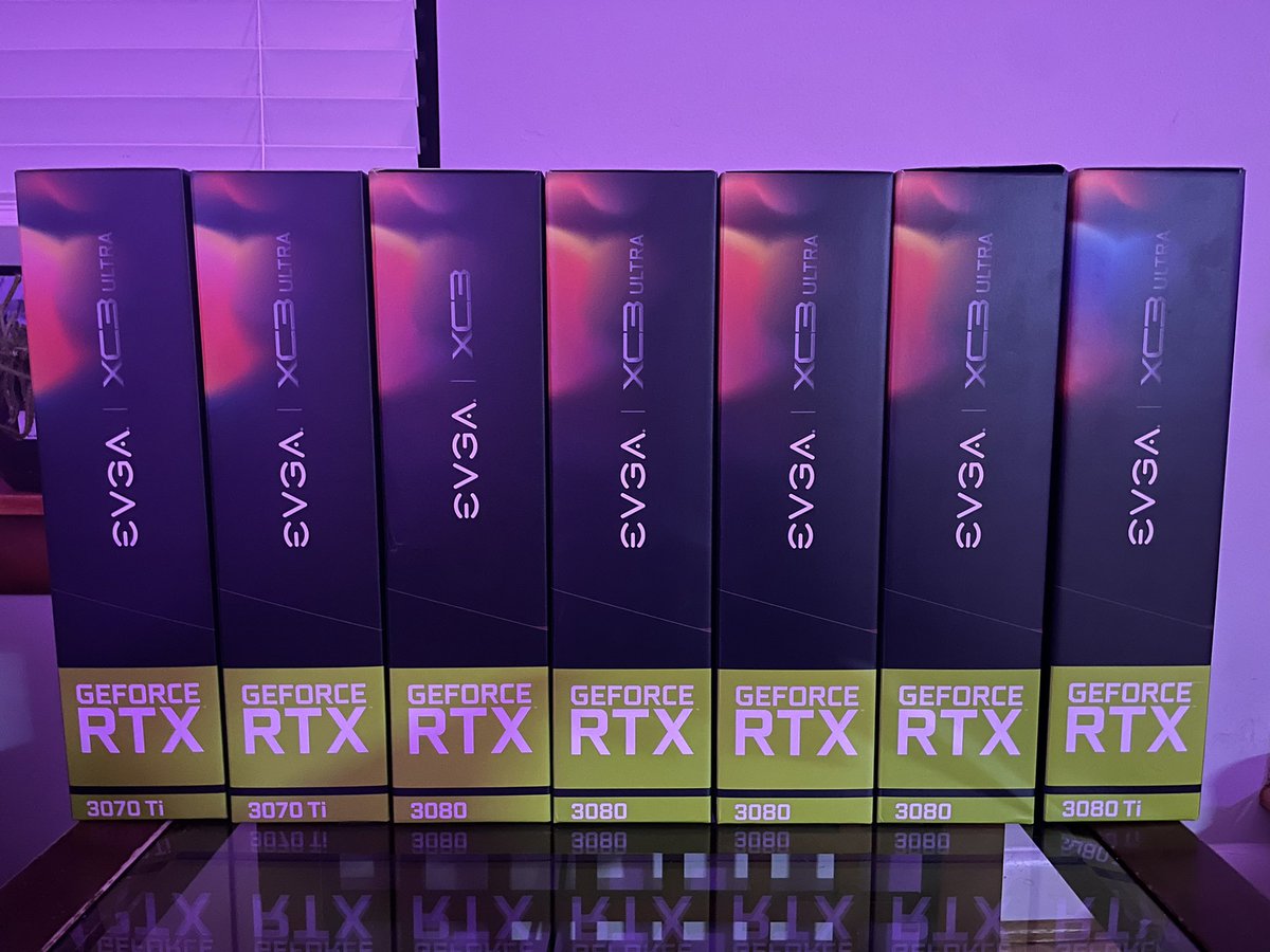 coinbassist's tweet photo. Part of this week’s cops for the mine…all msrp. Tryna buy GPU’s is legit the hardest I’ve ever had to work to SPEND money but I’m here to tell you, if you got the hustle, you can tap in. Can’t wait to show ya’ll the kitchen…

#GPUs #gpumine #MiningRig #TheMineShaft #MineGod https://t.co/uqLq0juHBZ