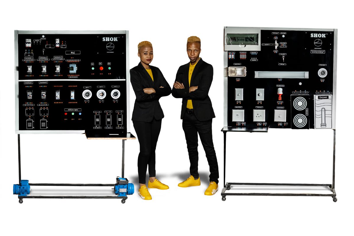 EdwardTeka's tweet photo. @djsbu We are an Electronics Manufacturing Company. The Electrical Training Panels behind were are some of our products that we have supplied to many schools around SA. https://t.co/3vYabjMwrs https://t.co/jFV4KUByHL