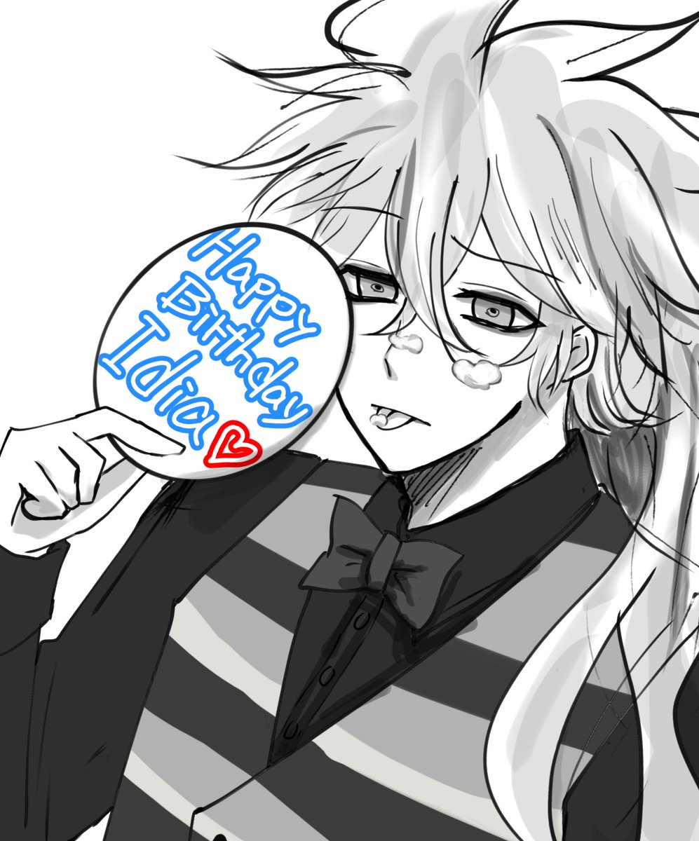#イデア・シュラウド生誕祭2021
生まれてきてくれてありがとう、、、、、、、、、一生推す、、、、、、、、寮服はすり抜けずにきてくれよな❤️(フラグ)
