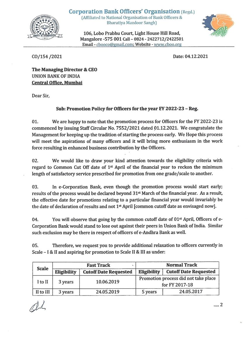 Union Bank Officers' Organisation tweet media