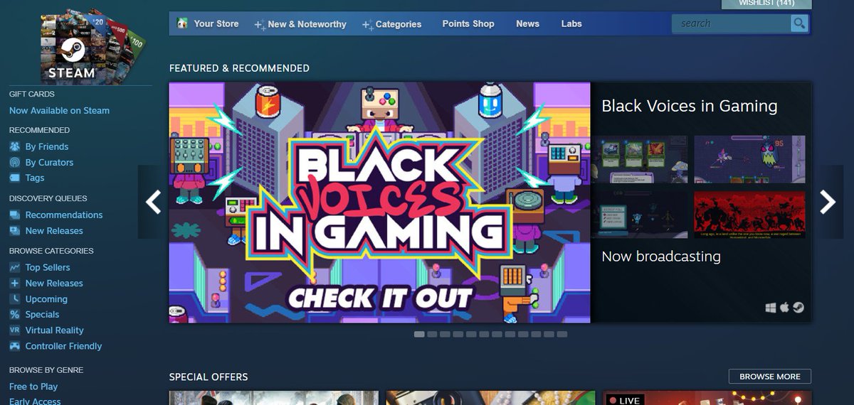 Oh WOW - Black Voices in Gaming is featured on Steam, and is spotlighting a bunch of Strange Scaffold games (as well as incredible colleagues and friends across the industry)!
store.steampowered.com/sale/bvig