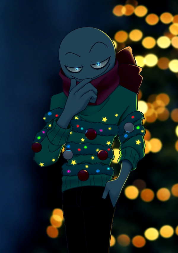 ManiacLurker's tweet photo. "You know, every Christmas tree needs an angel on top 
 or you rather be the present getting laid under the tree?"

👼 or 🎁

#YourBoyfriendGame 
#YourBoyfriendfanart https://t.co/O8GBa3r5qt