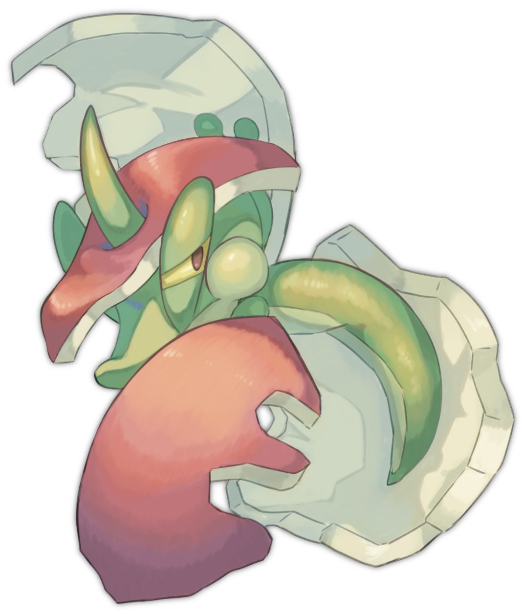 しちみ ポケモンイラスト この顔のアップリューが好き という絵 ちょっと色塗りわかんなくなってる T Co Fmfulhf253 Twitter